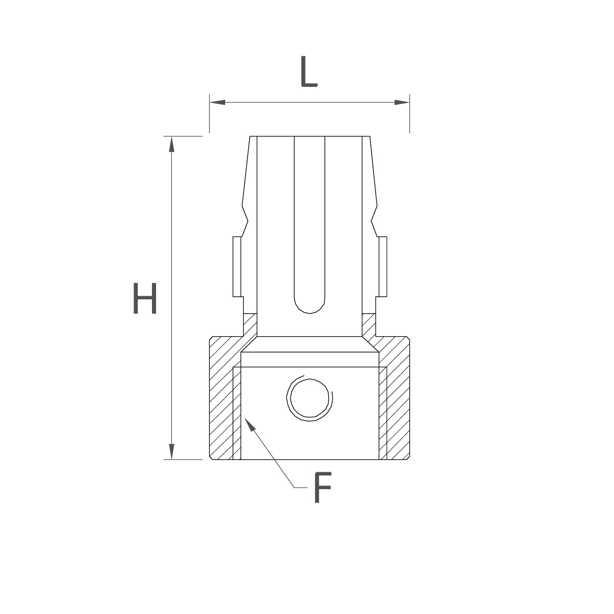Fermacavo Ottone Tessuto - immagine 4